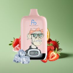 Aardbei IJs Groothandel Belgium Fumot Tornado Digital Box 12000 Puffs Mesh Coil
