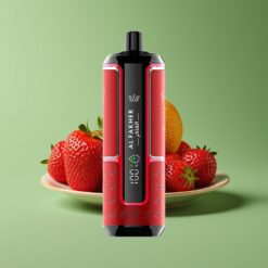 Aardbei Punch Groothandel Belgium Al Fakher Crown Bar 15K Hypermax 15.000 Puff Type-C Port