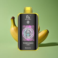 Banaan IJs Groothandel Belgium Fumot Tornado 25000 Puffs 700mAh Oplaadbare Batterij