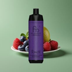 Blauwe Bes Zure Framboos Groothandel Belgium RandM Fumot Shisha 10000 Puffs LED Indicator