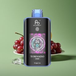 Druiven IJs Groothandel Belgium Fumot Tornado 25000 Puffs HD Scherm