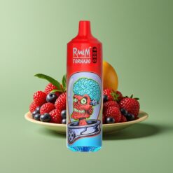 Gemengde Bessen Groothandel Belgium RandM Fumot Tornado 9000 Puffs Mesh Coil