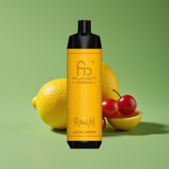 Limoen Kers Groothandel Belgium RandM Fumot Shisha 10000 Puffs LED Indicator