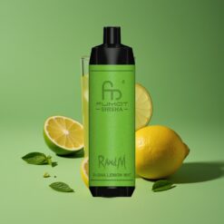 Limoen Munt Groothandel Belgium RandM Fumot Shisha 10000 Puffs 0.5% Nicotine