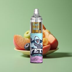 Perzik Blauwe Bes Snoep Groothandel Belgium RandM Fumot Tornado 7000 Puffs Mesh Coil