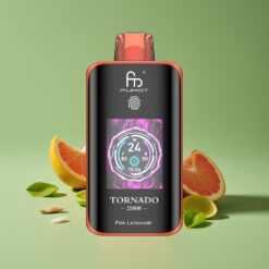 Roze Citroen Groothandel Belgium Fumot Tornado 25000 Puffs 700mAh Rechargeable Battery