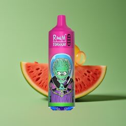 Watermeloen Bubble Gum Groothandel Belgium RandM Fumot Tornado 9000 Puffs Mesh Coil