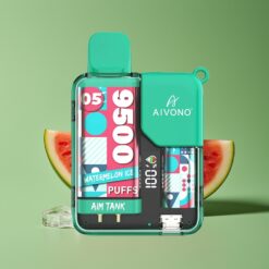 Watermeloen Ijs Groothandel Belgium Aivono Aim Tank 9500 Puffs LCD Display