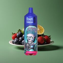 Zwarte IJs Groothandel Belgium RandM Fumot Tornado 9000 Puffs Mesh Coil