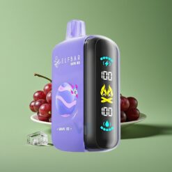 Groothandel Belgium ELF BAR RAYA D3 25000 Puffs Wegwerp Vape Druif IJs Groot Scherm