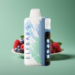 Groothandel Belgium Elf Bar Ice King 40000 Puffs Blauwe Framboos Ijs Rechargeable 850mAh Battery