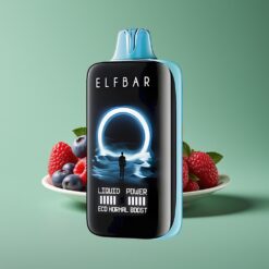 Groothandel Belgium Elf Bar MoonNight 40000 Puffs Blauwe Framboos IJs Wegwerp Vape