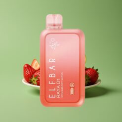 Groothandel Belgium Elf Bar Raya D1 13000 Puffs Aardbei Guave Wegwerp Vape 18ml