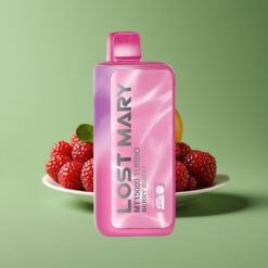 Groothandel Belgium Lost Mary MT15000 TURBO Dual Mesh Coil 15000 Puffs Vape THERMALE EDITIE 2% Bessenexplosie